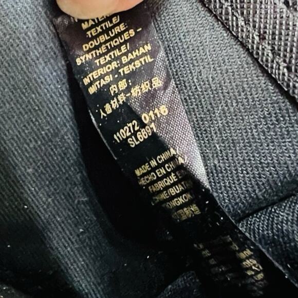 Y2K Fossil Issue 1954 Black Pebble Leather Womens Wallet Gold Snaps 7” Cow Hide - Picture 14 of 16